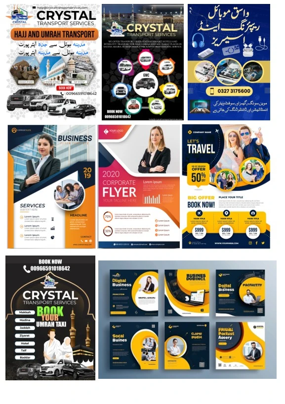 Crystal Transport Services: promotional design sheet