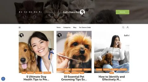 Let's Have Pet: website