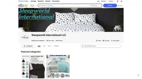 Sleepworld International LLC: ebay storefront